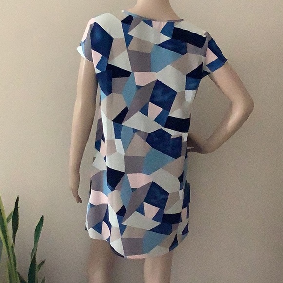 SHEIN lune batswing sleeve geo dress - Picture 7 of 9